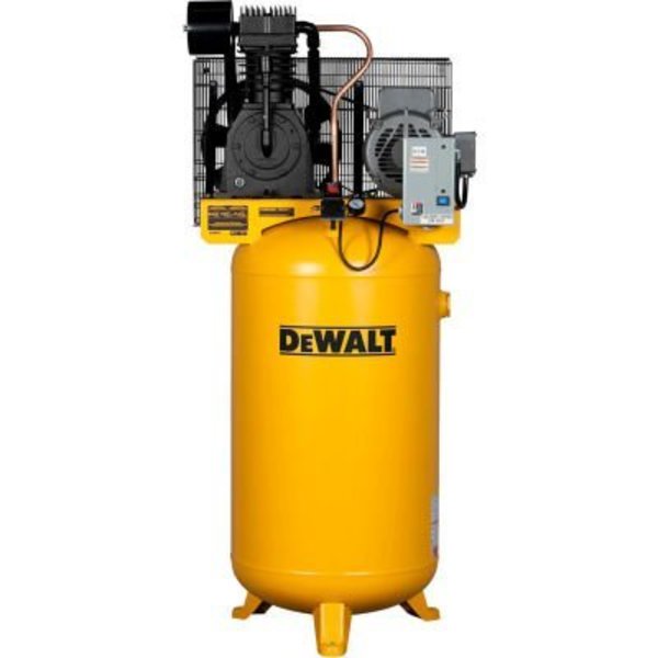 Mat Industries DeWALT® DXCMV7518075, 7.5HP, Two-Stage Compressor, 80 Gal, Vert., 175 PSI, 22.1 CFM, 1-Phase 230V DXCMV7518075